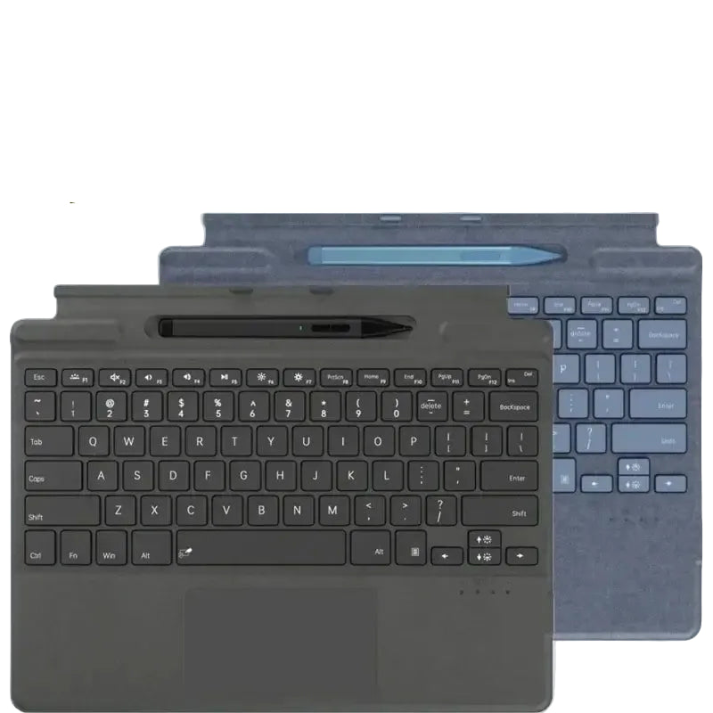 New upgraded Surface Pro 8/9/X/10/11 Bluetooth magnetic professional custom keyboard with pen slot,touchpad,and 7-color