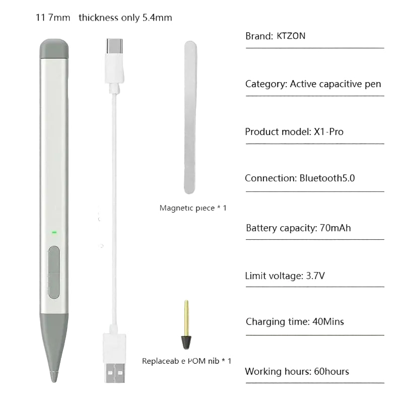 New upgraded Surface Pro 8/9/X/10/11 Bluetooth magnetic professional custom keyboard with pen slot,touchpad,and 7-color