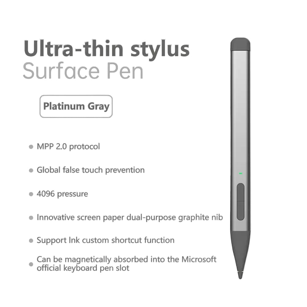 New Upgraded Surface Pro 8/9/X/10/11 Bluetooth Magnetic Professional Custom Keyboard with Pen Slot Touchpad and 7-Color