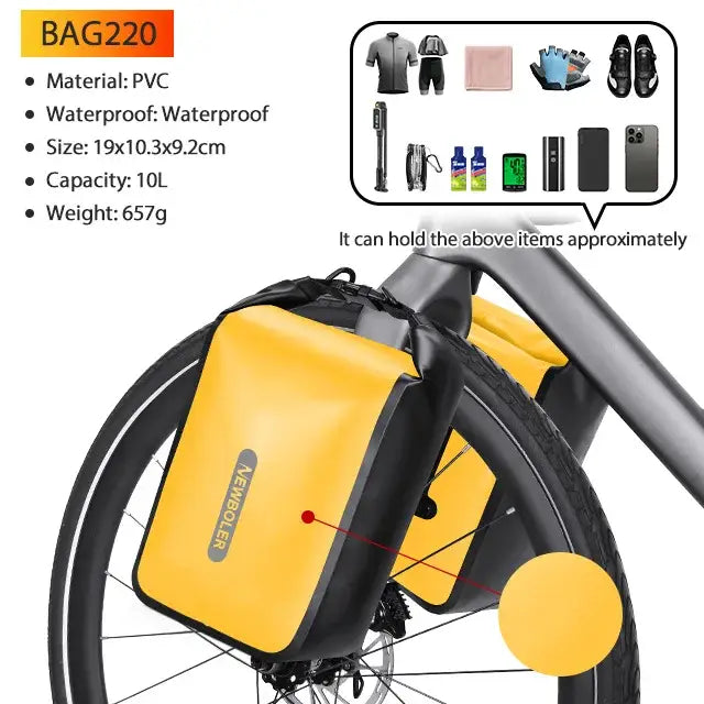 NEWBOLER Waterproof Bikepacking Bag Set Bicycle Travel Bag For Gravel Bike Road Bike Long-Distance Touring Cycling
