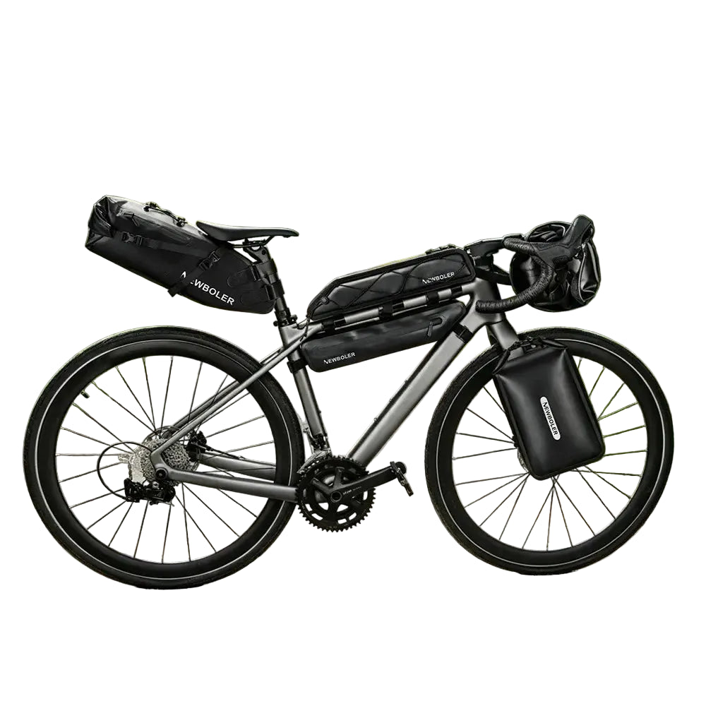 NEWBOLER Waterproof Bikepacking Bag Set Bicycle Travel Bag For Gravel Bike Road Bike Long-Distance Touring Cycling