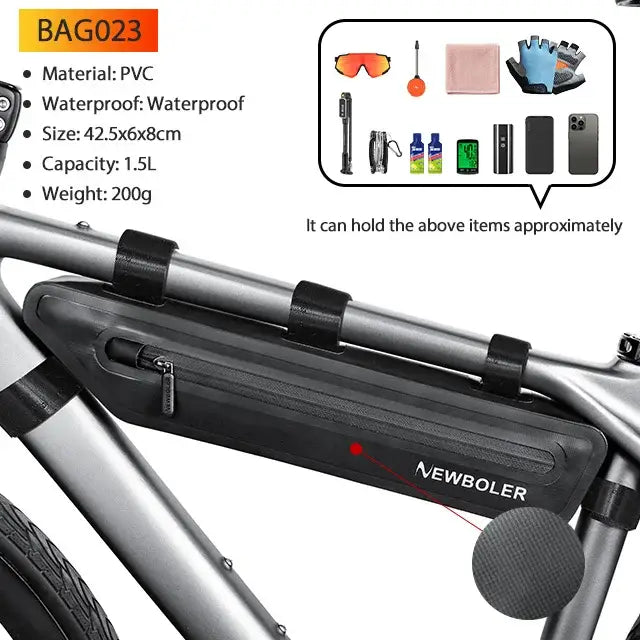 NEWBOLER Waterproof Bikepacking Bag Set Bicycle Travel Bag For Gravel Bike Road Bike Long-Distance Touring Cycling
