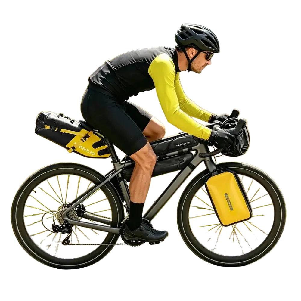 NEWBOLER Waterproof Bikepacking Bag Set Bicycle Travel Bag For Gravel Bike Road Bike Long-Distance Touring Cycling
