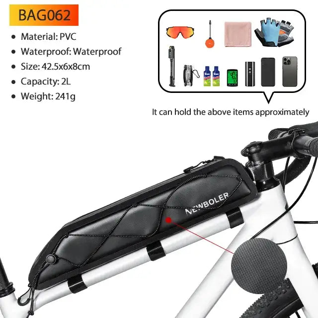 NEWBOLER Waterproof Bikepacking Bag Set Bicycle Travel Bag For Gravel Bike Road Bike Long-Distance Touring Cycling