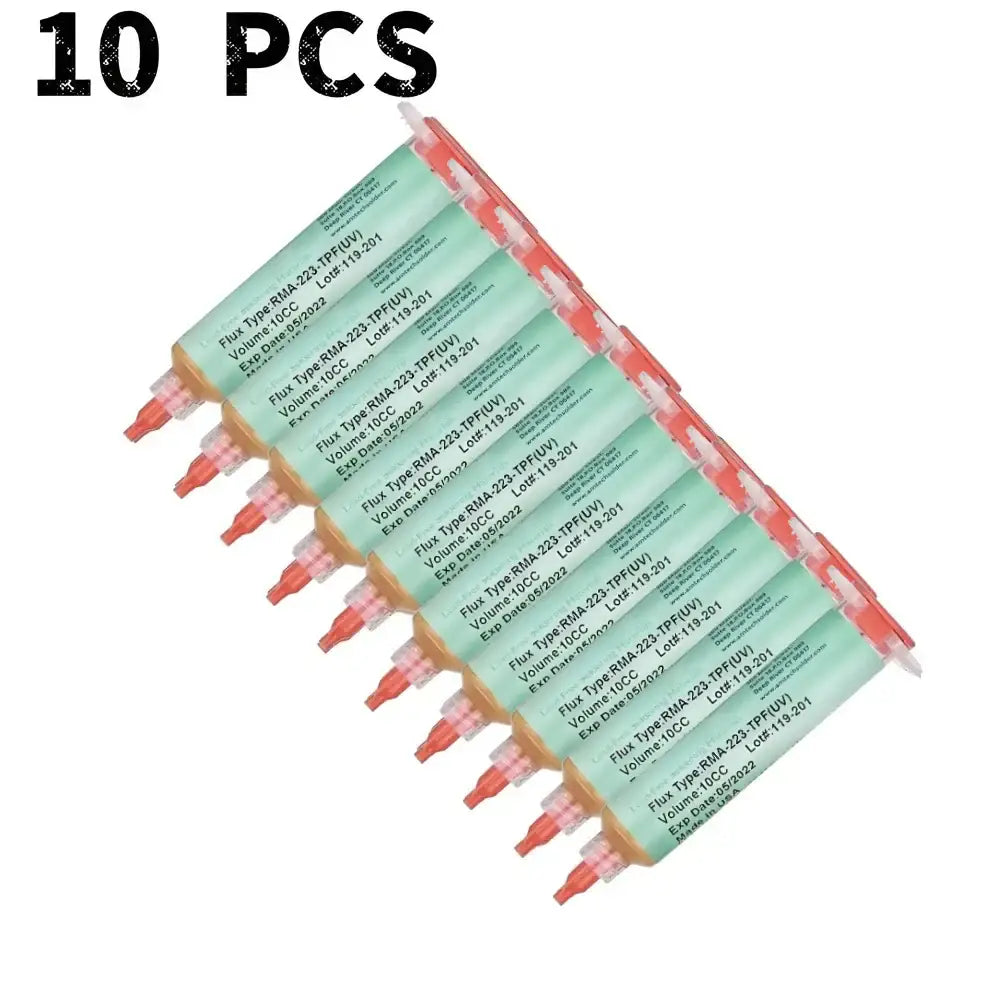 No-Clean BGA Solder Paste (10cc) (different sets available) - 10 PCS RMA-223-TPF / Soldering Grease - HBC