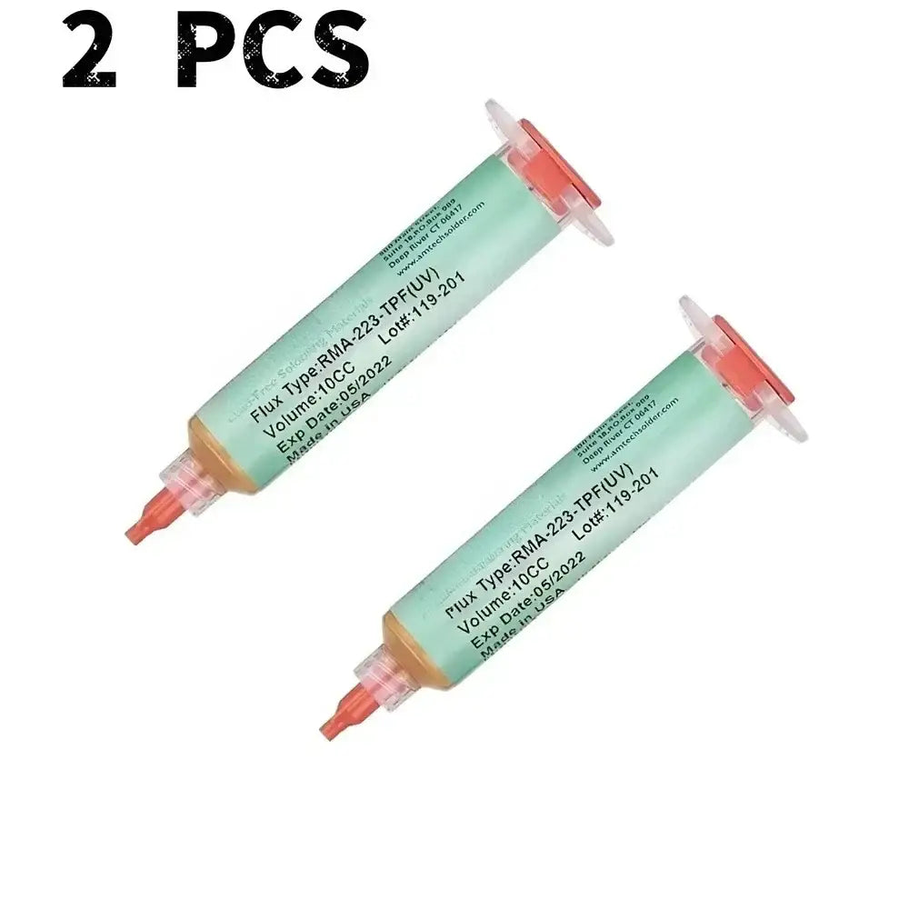No-Clean BGA Solder Paste (10cc) (different sets available) - 2 PCS RMA-223-TPF / Soldering Grease - HBC