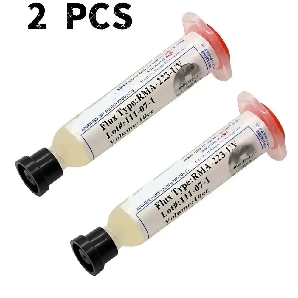 No-Clean BGA Solder Paste (10cc) (different sets available) - 2 PCS RMA-223-UV / Soldering Grease - HBC