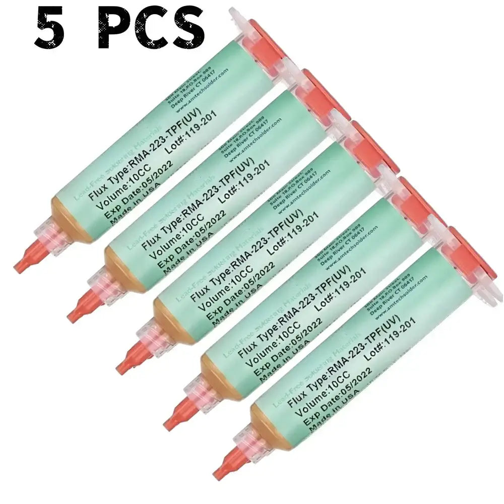 No-Clean BGA Solder Paste (10cc) (different sets available) - 5 PCS RMA-223-TPF / Soldering Grease - HBC