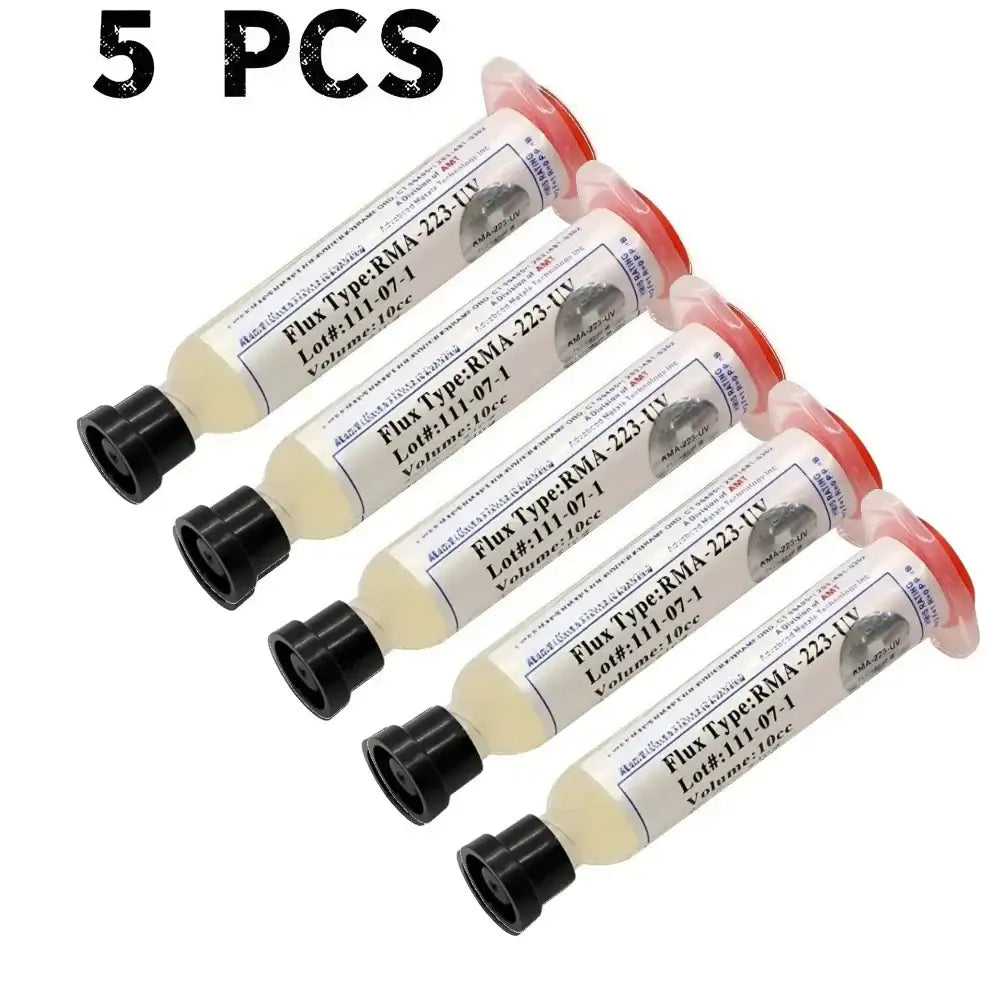 No-Clean BGA Solder Paste (10cc) (different sets available) - 5 PCS RMA-223-UV / Soldering Grease - HBC