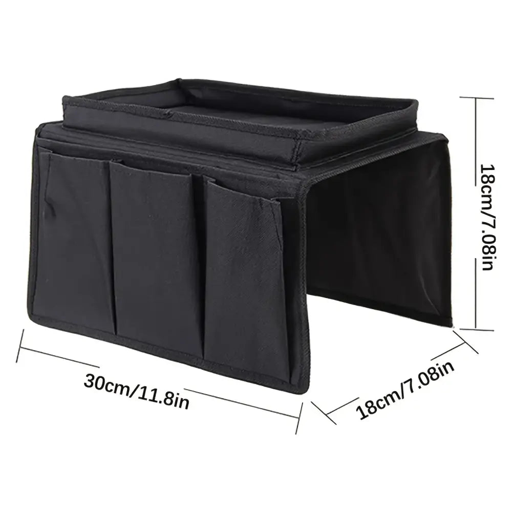 No-Slip Couch Sofa Armrest Organiser Arm Chair Caddy Bedside Storage Pocket TV Remote Holder Bed Storage Pocket Bag