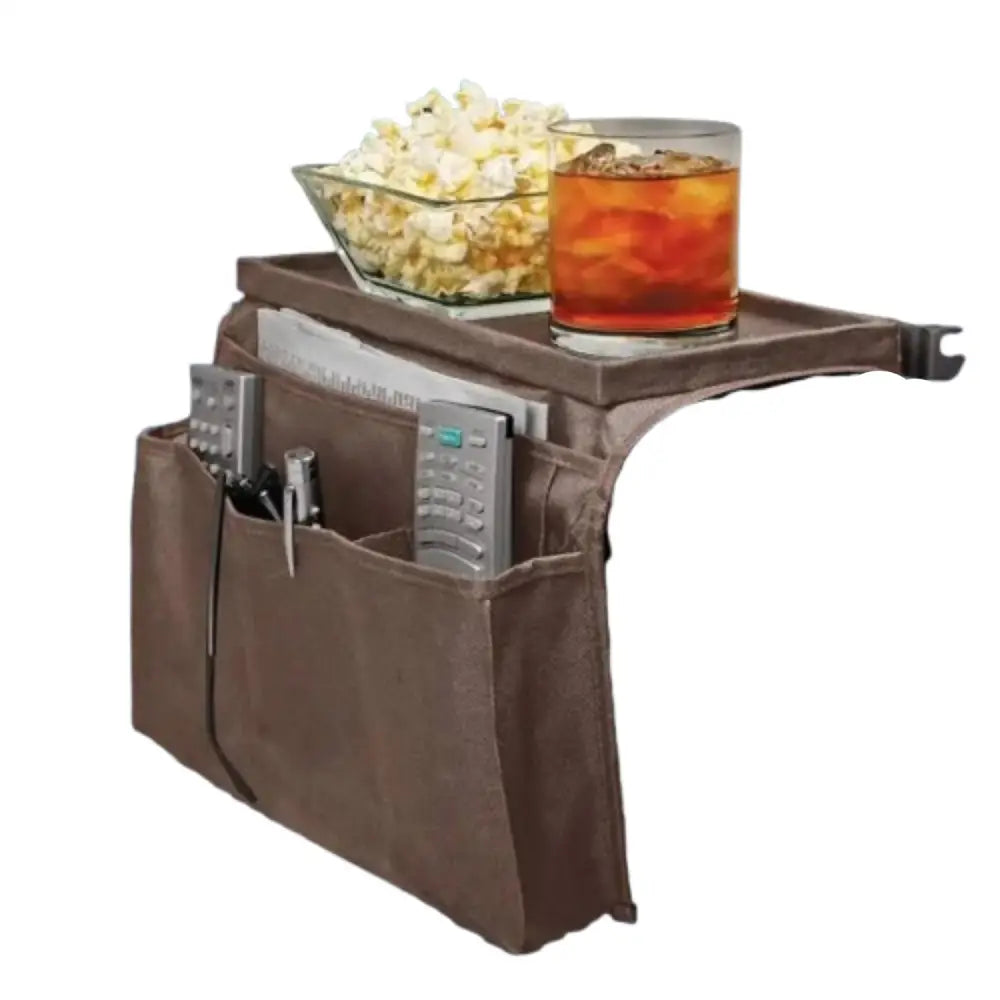 No-Slip Sofa Armrest Organizer with Storage Pockets Couch & Bedside Caddy for TV Remote Phone & Accessories