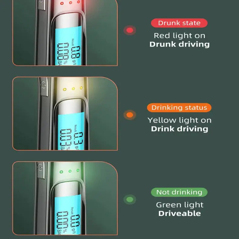 Non-Contact High-Precision Alcohol Tester - Breathalyzer - HBC