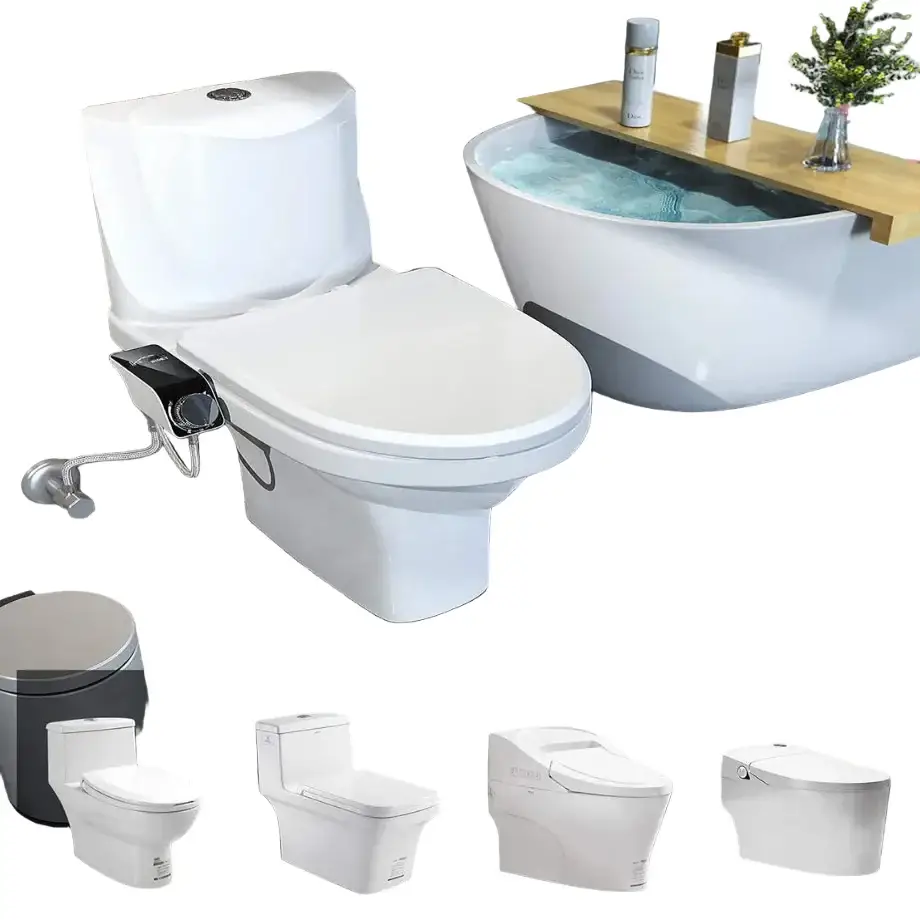 Non-Electric Dual Nozzle Toilet Seat Attachment (different types available) - SS