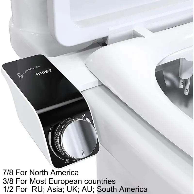 Non-Electric Dual Nozzle Toilet Seat Attachment (different types available) - Single Cold / G 1/2 / Toilet Seat
