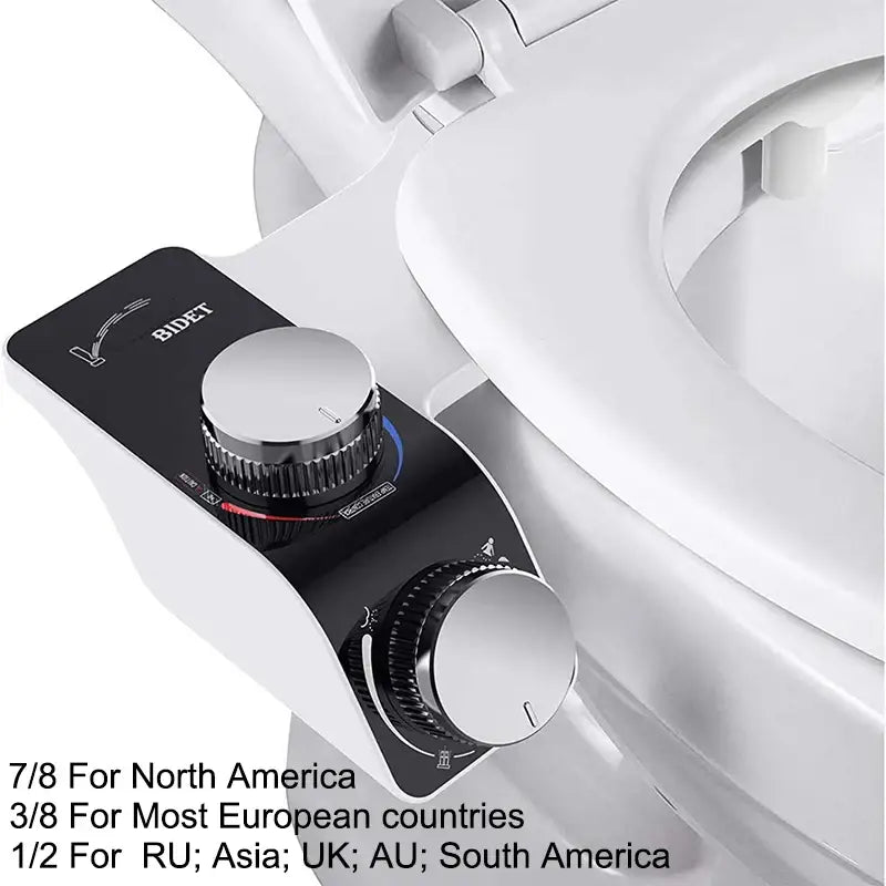 Non-Electric Dual Nozzle Toilet Seat Attachment (different types available) - Hot and Cold / G 1/2 / Toilet Seat