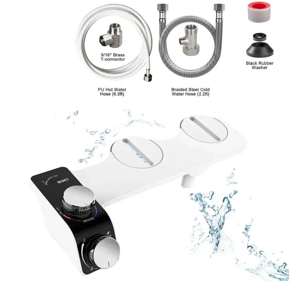 Non-Electric Dual Nozzle Toilet Seat Attachment (different types available) - SS