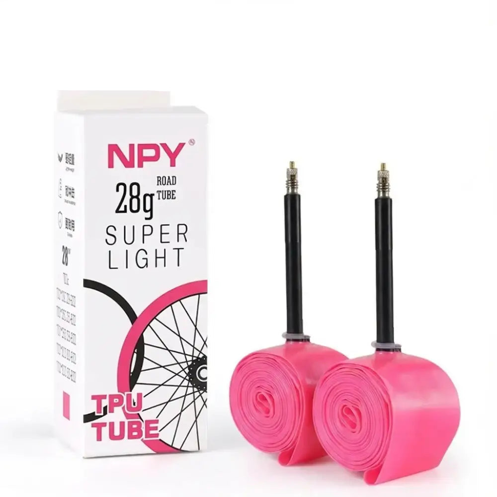 NPY 1Pcs Ultralight 28g Bike TPU Inner Tube 700X18 25 28 32 Road Bicycle TPU Material Tire 45mm/65mm/85mm Length French