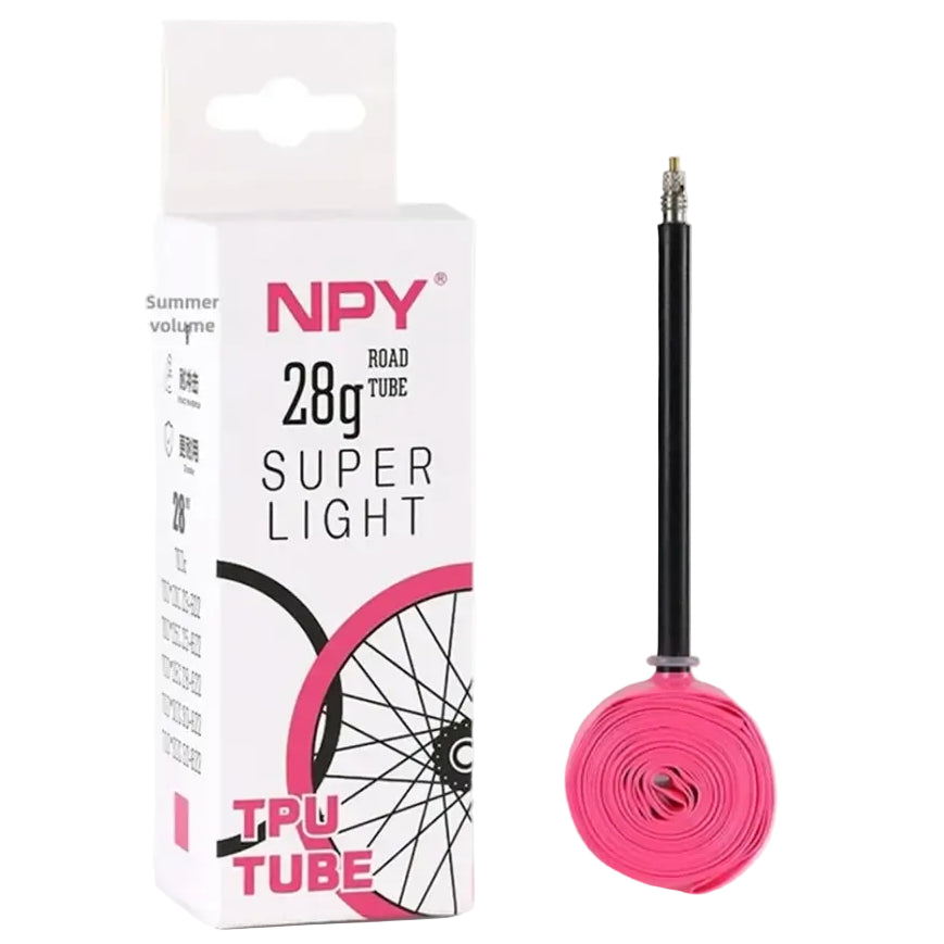 NPY 1Pcs Ultralight 28g Bike TPU Inner Tube 700X18 25 28 32 Road Bicycle TPU Material Tire 45mm/65mm/85mm Length French