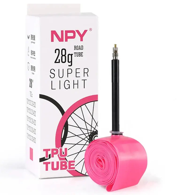 NPY 1Pcs Ultralight 28g Bike TPU Inner Tube 700X18 25 28 32 Road Bicycle TPU Material Tire 45mm/65mm/85mm Length French