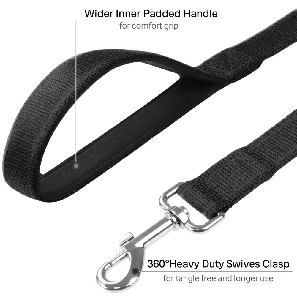 Nylon Hands-Free Dog Leash (2.5×250cm) - Black / 2.5X250cm - SS