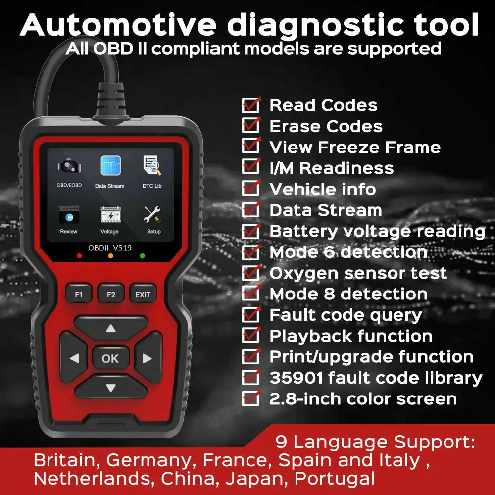 OBD2 Scanner - Red