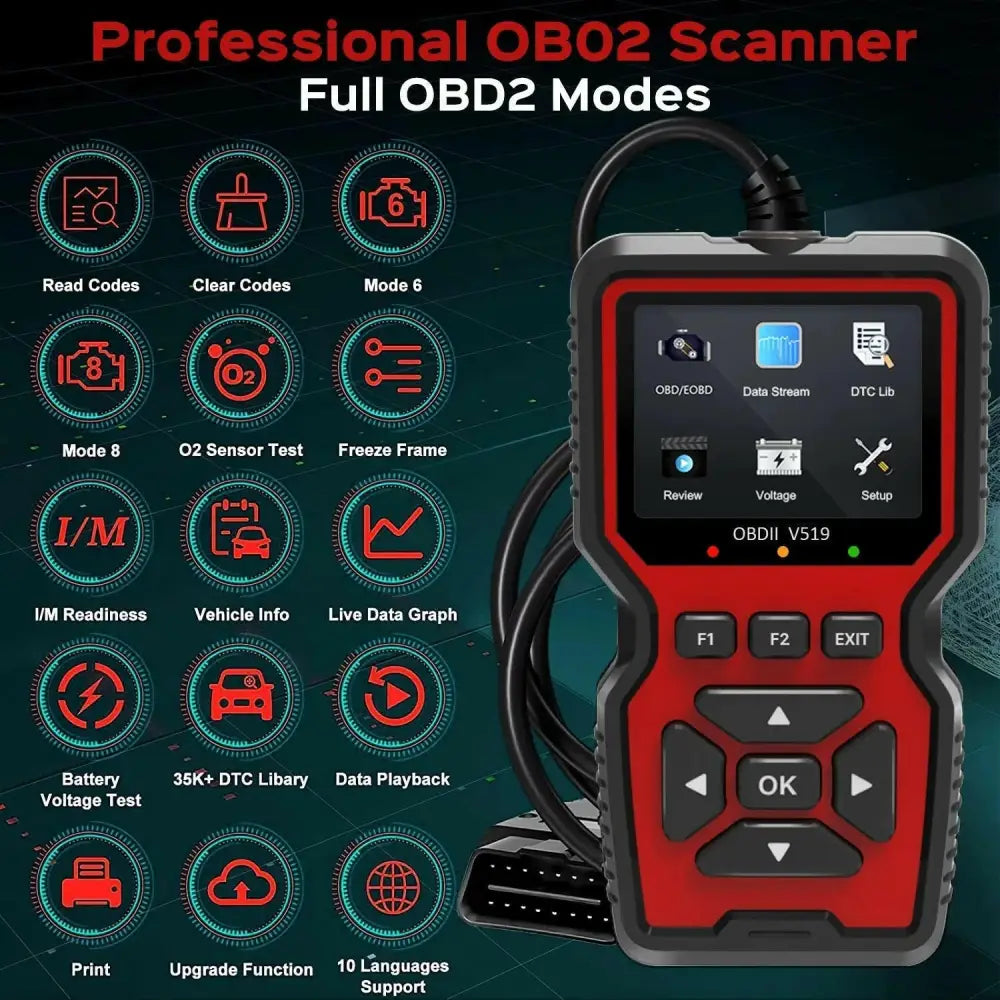OBD2 Scanner - Red