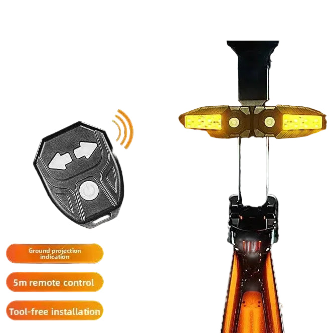 OFFBONDAGE Turn Signal Bike Tail Lights Wireless Remote Control Waterproof Rechargeable Cycling Rear Lamp LED MTB Rear