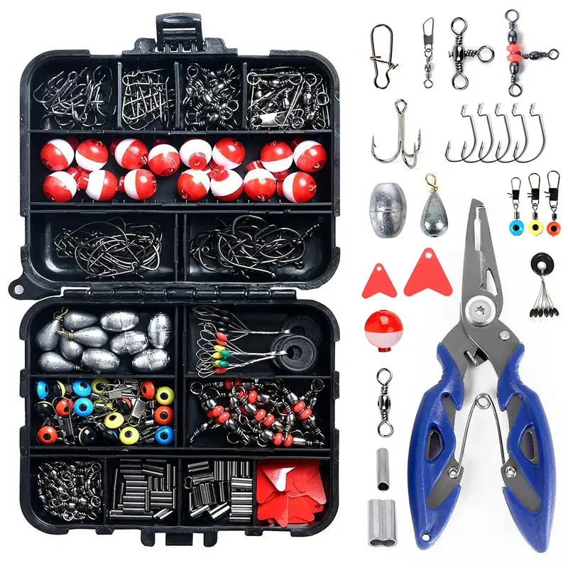 Outdoor Fishing Accessories Set with Tackle Box (263pcs) - SS