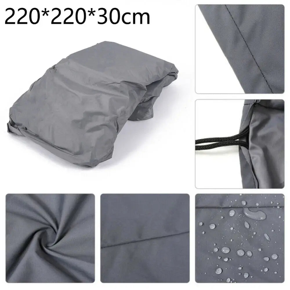 Outdoor Waterproof Hot Tub Cover – 220×220×30cm Square Spa Protector - SS