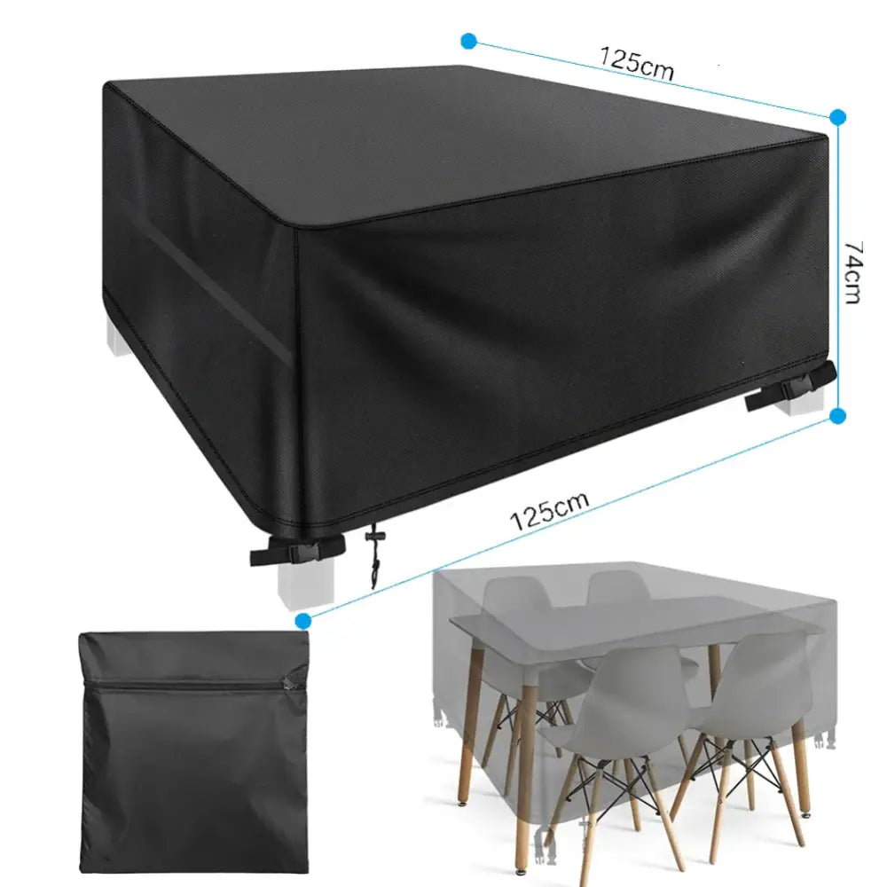 Outdoor Waterproof L-Shape Sofa Cover – Heavy-Duty Weather Protection (different sizes available) - 125x125x74cm / Sofa