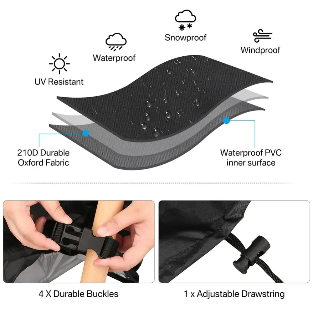 Outdoor Waterproof L-Shape Sofa Cover – Heavy-Duty Weather Protection (different sizes available) - SS