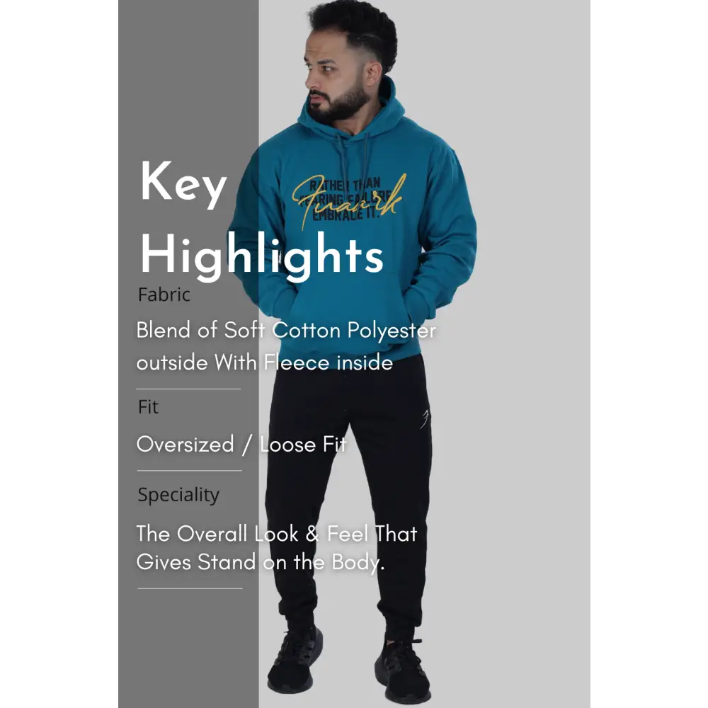 Oversized Frost Hoodie Teal
