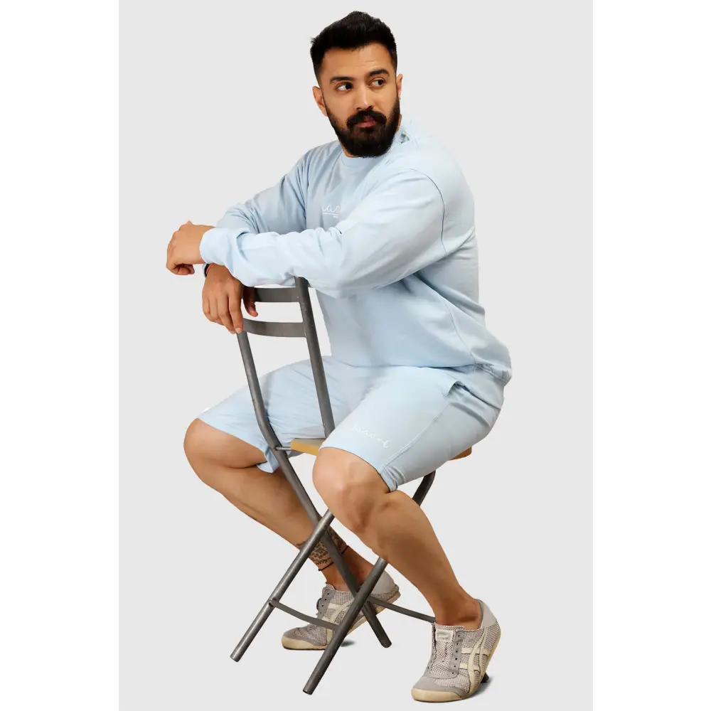 Oversized Shorts Sky Blue