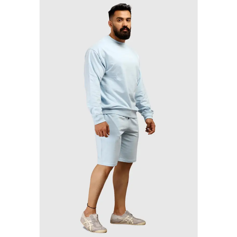 Oversized Shorts Sky Blue