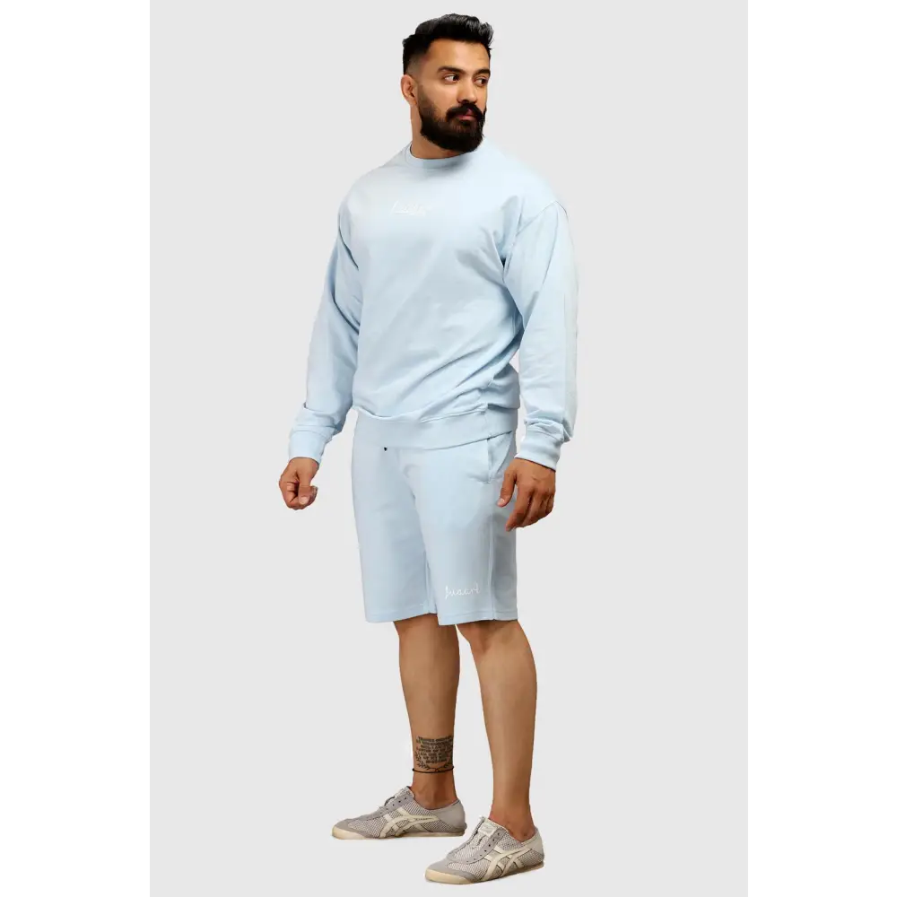 Oversized Shorts Sky Blue