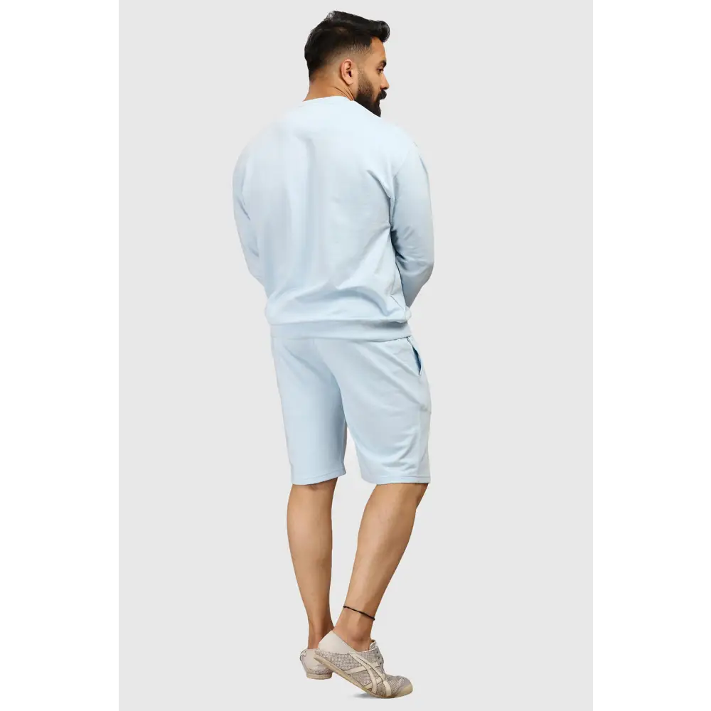 Oversized Shorts Sky Blue