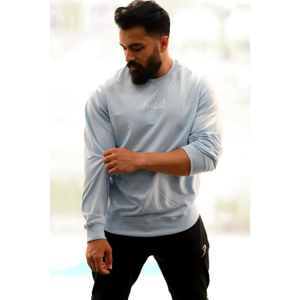 Oversized Sweatshirt Sky Blue