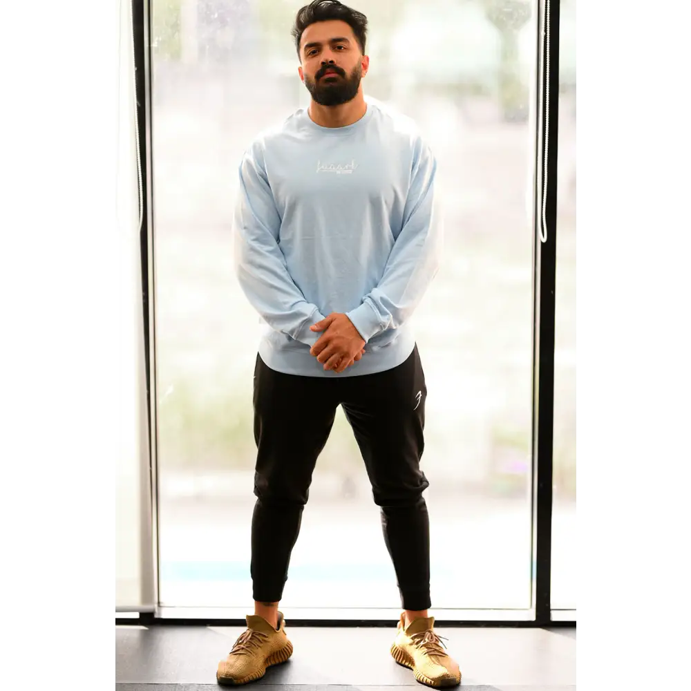 Oversized Sweatshirt Sky Blue