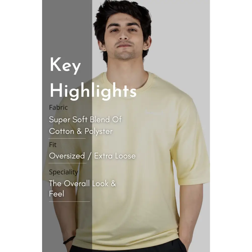 Oversized T-shirt Yellow