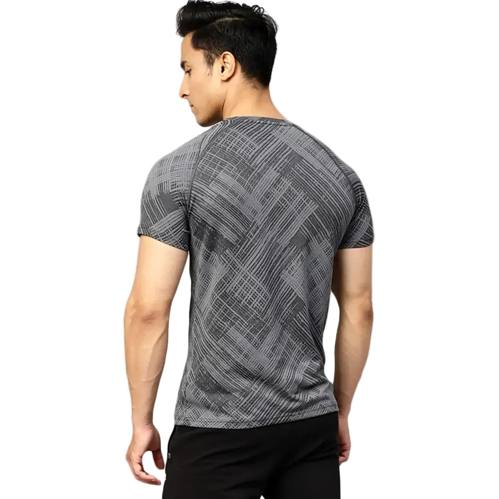 Ozone Jacquard T-shirt Coal - Tshirts