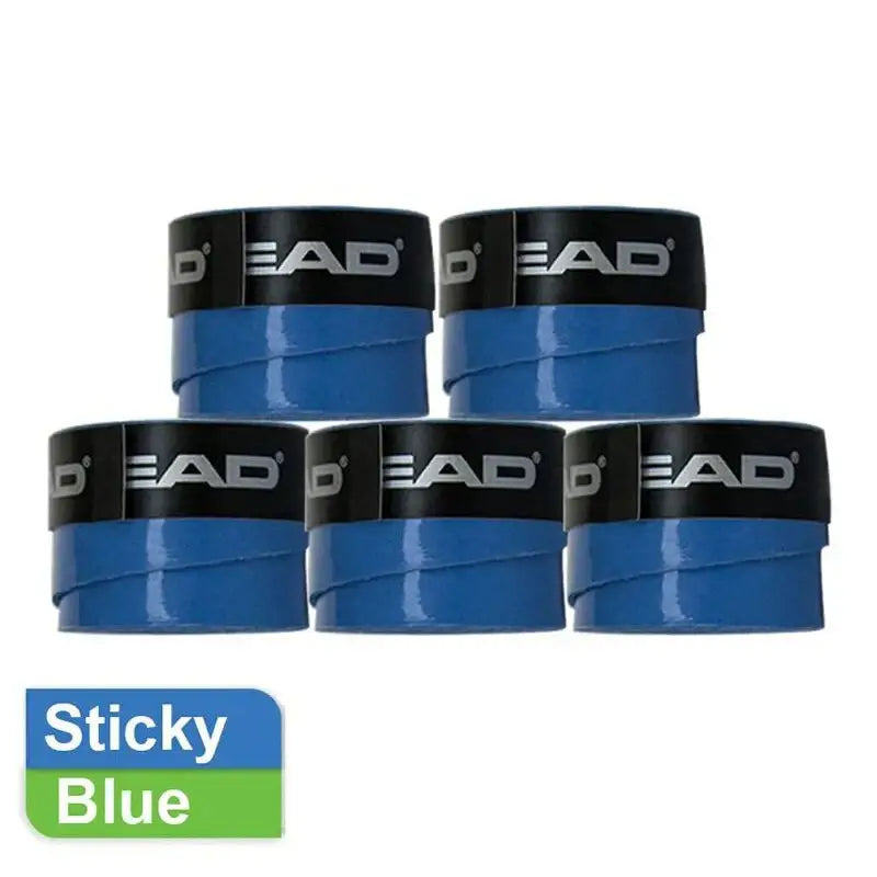 Padel Racket / Tennis Racket Non-Slip Sweat Absorbing Grip Tape (5 Pcs) - Sticky Blue - 9eight5