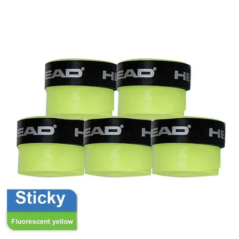 Padel Racket / Tennis Racket Non-Slip Sweat Absorbing Grip Tape (5 Pcs) - Sticky Fluores - 9eight5