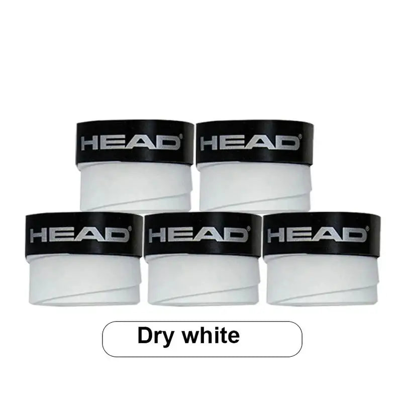 Padel Racket / Tennis Racket Non-Slip Sweat Absorbing Grip Tape (5 Pcs) - Dry White - 9eight5