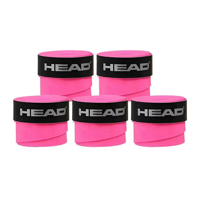 Padel Racket / Tennis Racket Non-Slip Sweat Absorbing Grip Tape (5 Pcs) - Dry Pink2 - 9eight5