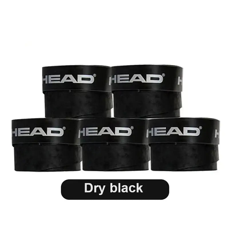 Padel Racket / Tennis Racket Non-Slip Sweat Absorbing Grip Tape (5 Pcs) - Dry Black4 - 9eight5