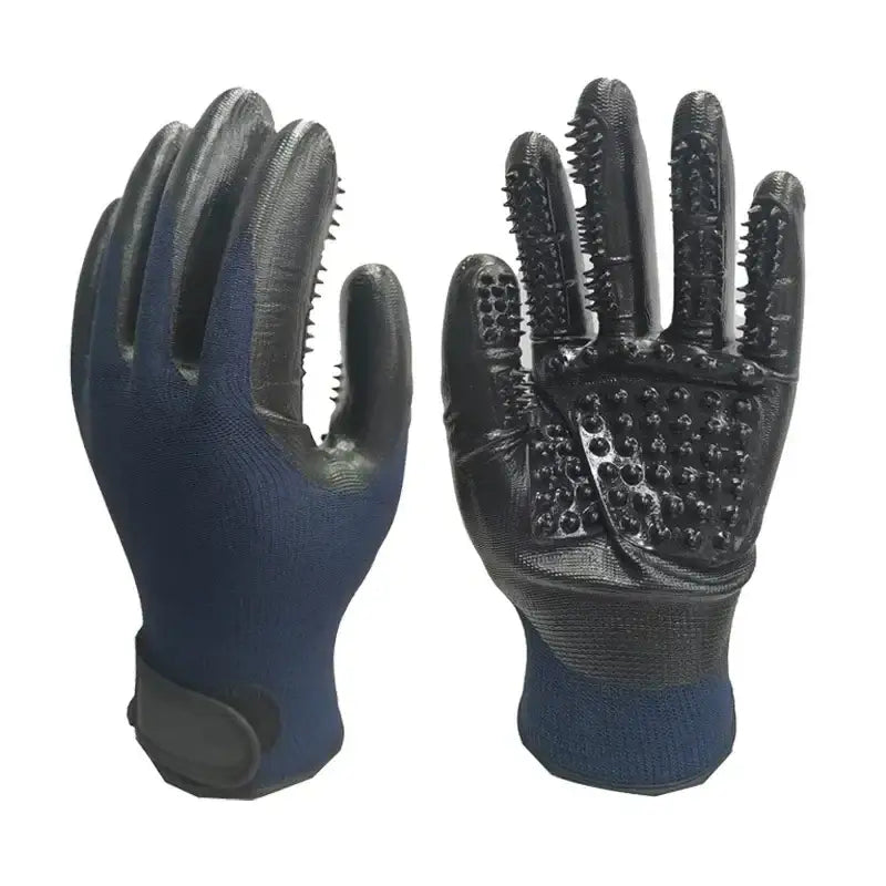 Pair of Pet Bath Gloves - Dark blue - SS