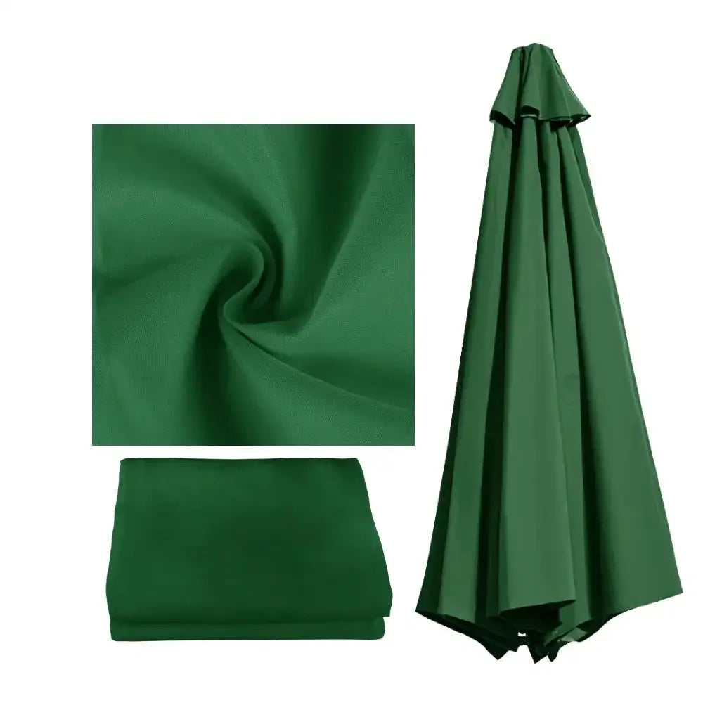 Parasol Replacement Cover – 6 or 8 Ribs (6 colours available) - Green / 6Ribs 2.5M - SS