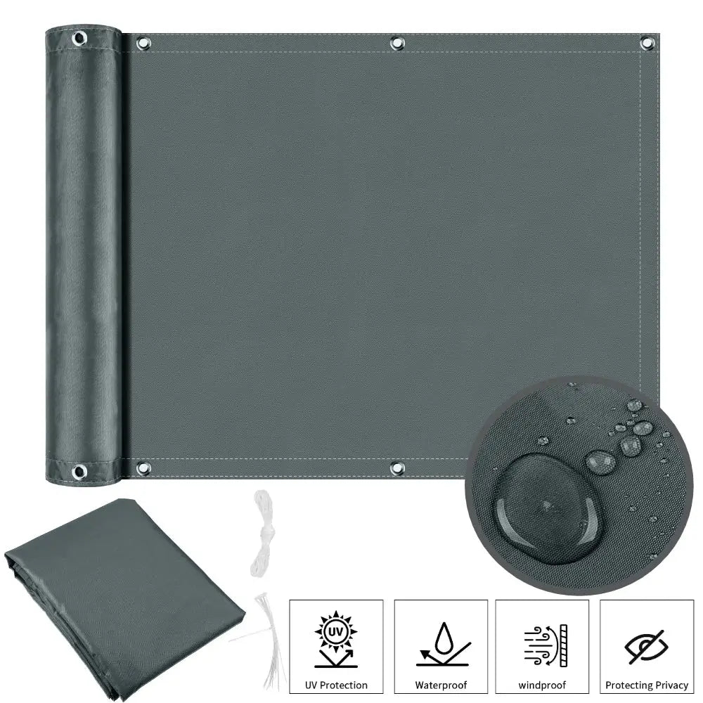 Patio Privacy Screen (3 colours available) - Dark Grey / 90x600CM - SS