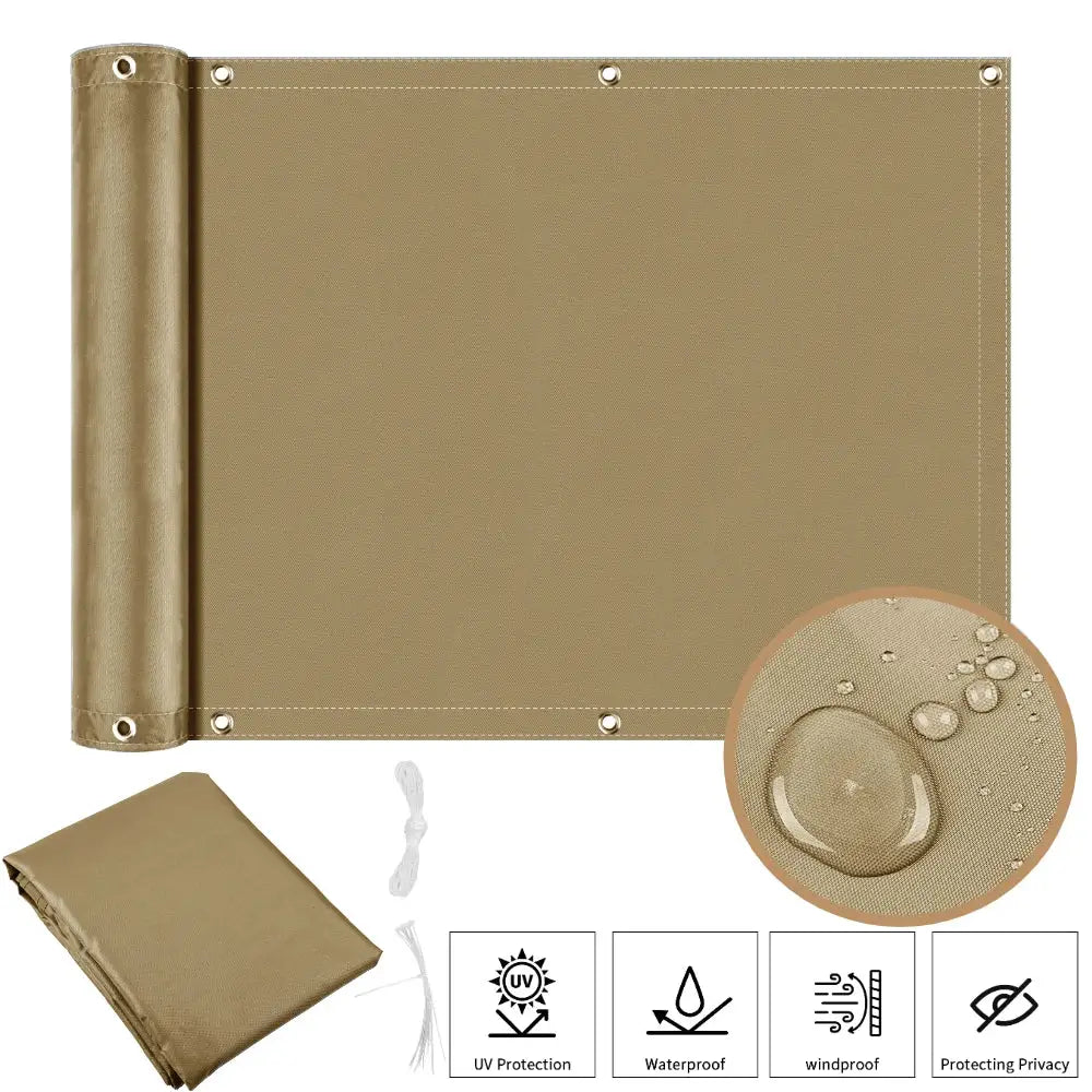 Patio Privacy Screen (3 colours available) - Sand / 75x600CM - SS