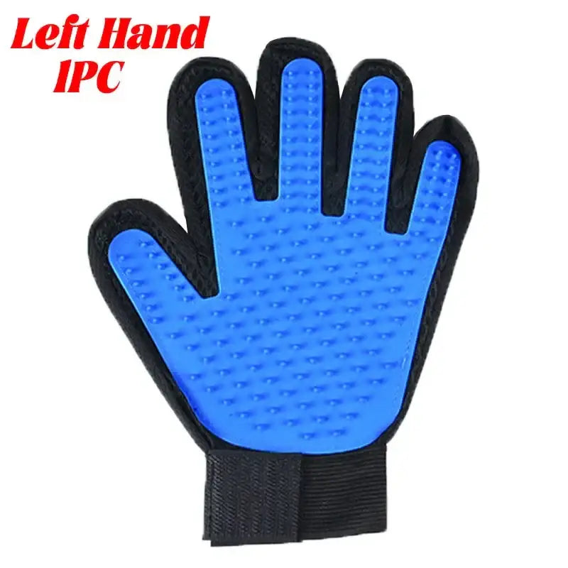 Pet Grooming Gloves (1/2PCS) – Two-Sided Hair Removal - Left-1pc - SS